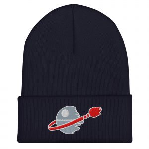 Alternative view of Leggo My Deathstar — Retro Space Parody Beanie