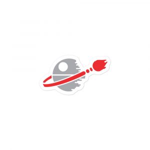 Alternative view of Leggo My Deathstar — Retro Space Parody Sticker