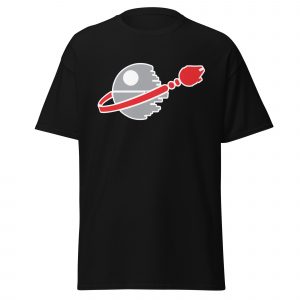 Alternative view of Leggo My Deathstar — Retro Space Parody Tee