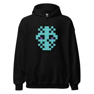 Alternative view of Pixel Jason — Retro 8-Bit Horror Hoodie